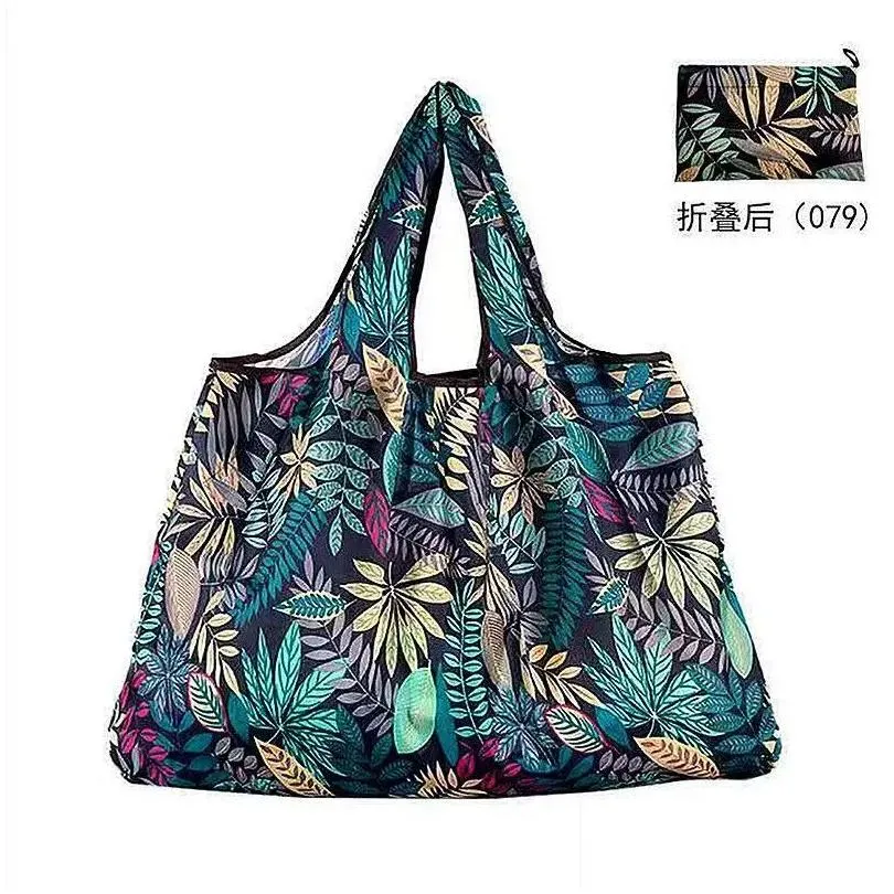 Reusable Grocery Bags Large Capacity Shop Washable Tote For Women Solid Colors Drop Delivery Otkq2