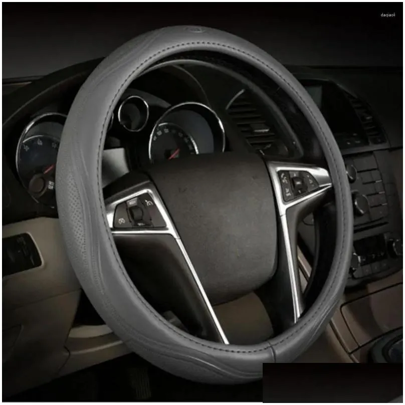 Steering Wheel Covers Lightweight Universal Faux Leather Car Cover Comfortable Grip Anti-scratch For Automobile