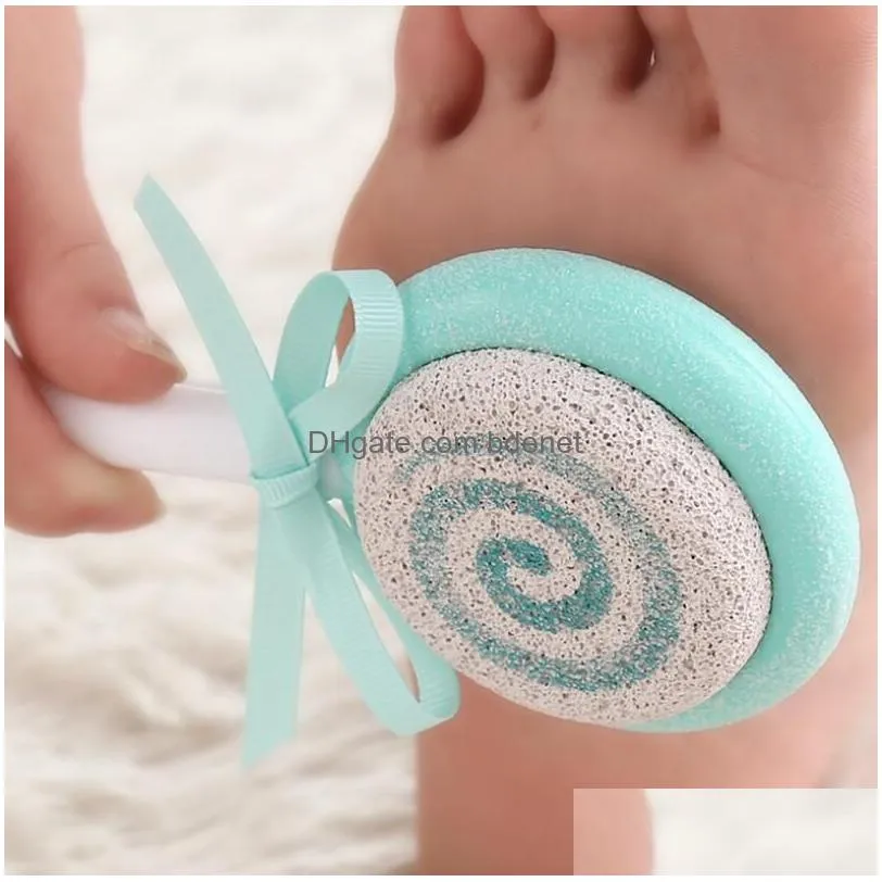 Other Home & Garden Foot Clean Scr Hard Skin Scrub Pumice Stone Cute Lollipop File Scraper Scrubber Pedicure Tool Drop Delivery Dh2Nw