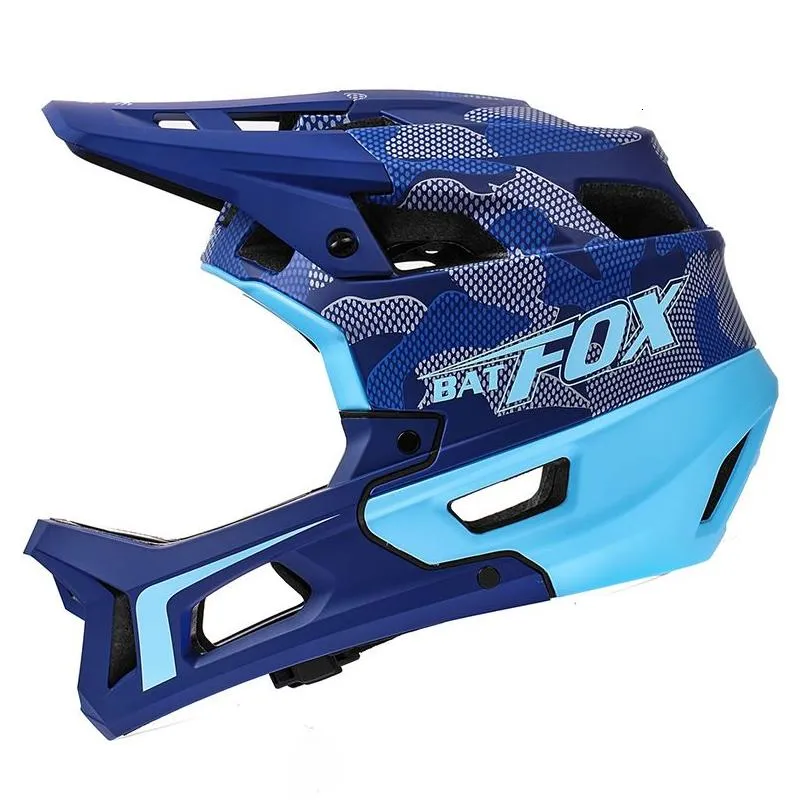 Cycling Helmets Batfox Mtb Fl Face Helmet Adt Dh Downhill Bike Motocross Off-Road Safety Mountain Bmx Uni Er Drop Delivery Dhljy