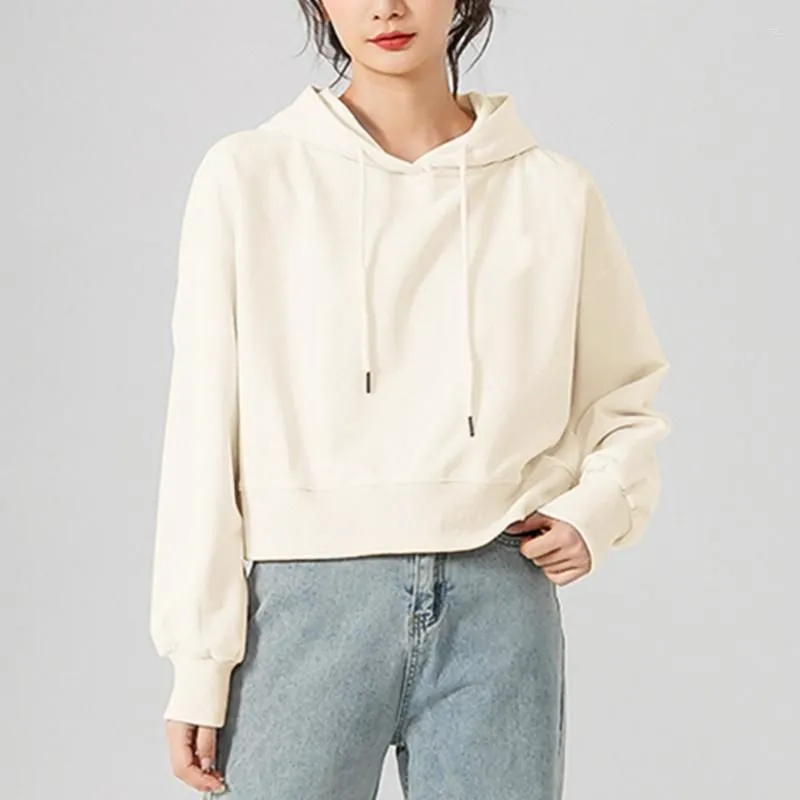 Women`s Hoodies 2023 Autumn And Spring Women Fleece Pullover Sweatshirt Fashion Ladies Hooded Black White Coats
