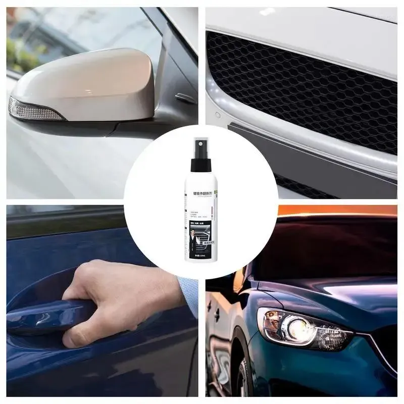 Car Wash Solutions Metal Polish Spray Multi-Purpose Chrome For Electroplating Surfaces Plating Accessories