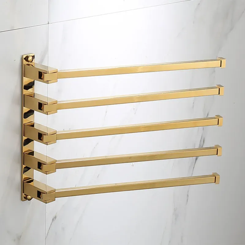 Bath Accessory Set Luxury Golden Bathroom Brass Hardware Sets Towel Rack Paper Holder Toilet Brush Hook Row Activity Bar