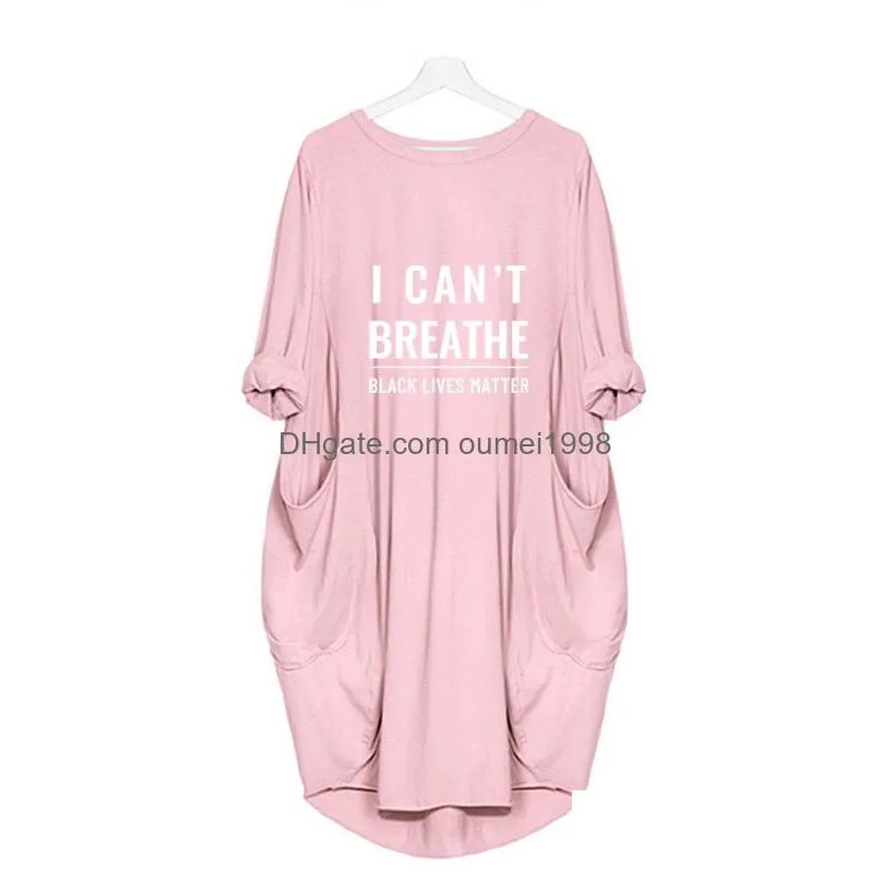 Urban Sexy Dresses I Cant Breathe Womens Trendy Dress Fashion Girls Y Party Club Casual Acitve Long Sleeve Active New Drop Delivery A Dhymx