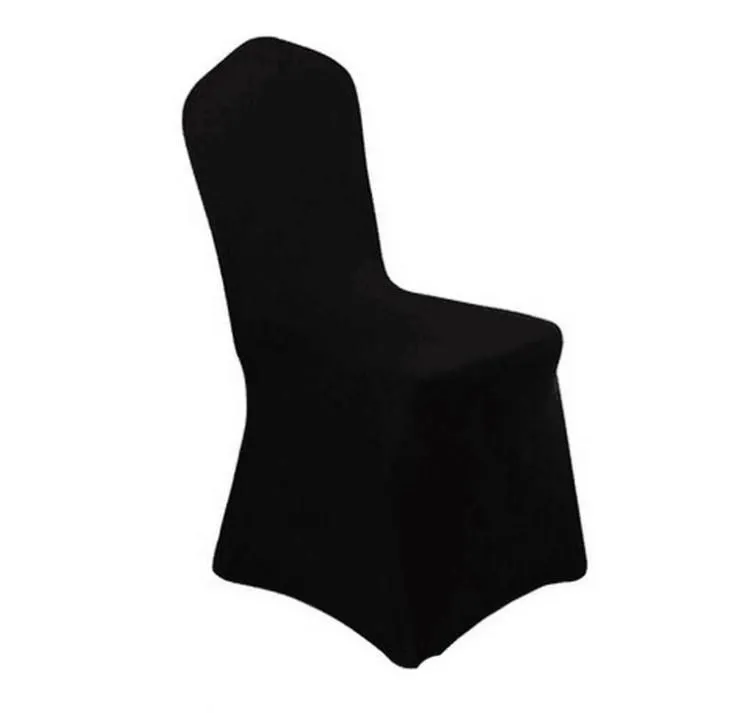 Fast Shipping Wholesale Universal White Chair Cover Spandex Elastic Lycra Hotel Banquet Party Wedding Chair Covers Wholesale