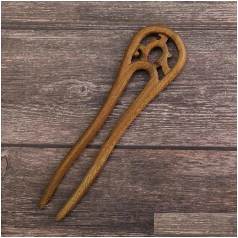 Hair Clips Chinese Style Pin Sandalwood Sticks Long-term Wood Simple Headdress For Birthday Thanksgiving Day Gift