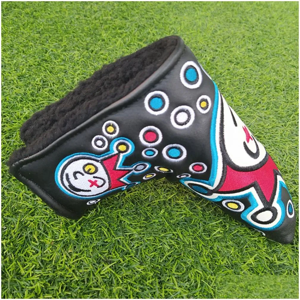 Other Golf Products PU Golf Putter Headcover Sticker Buckle Golf Club Head Covers Durable Universal AntiCollision Pressure Sporting Accessories