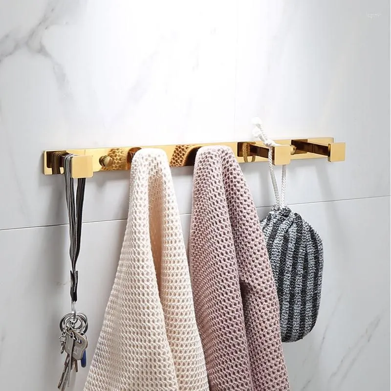 Bath Accessory Set Luxury Golden Bathroom Brass Hardware Sets Towel Rack Paper Holder Toilet Brush Hook Row Activity Bar