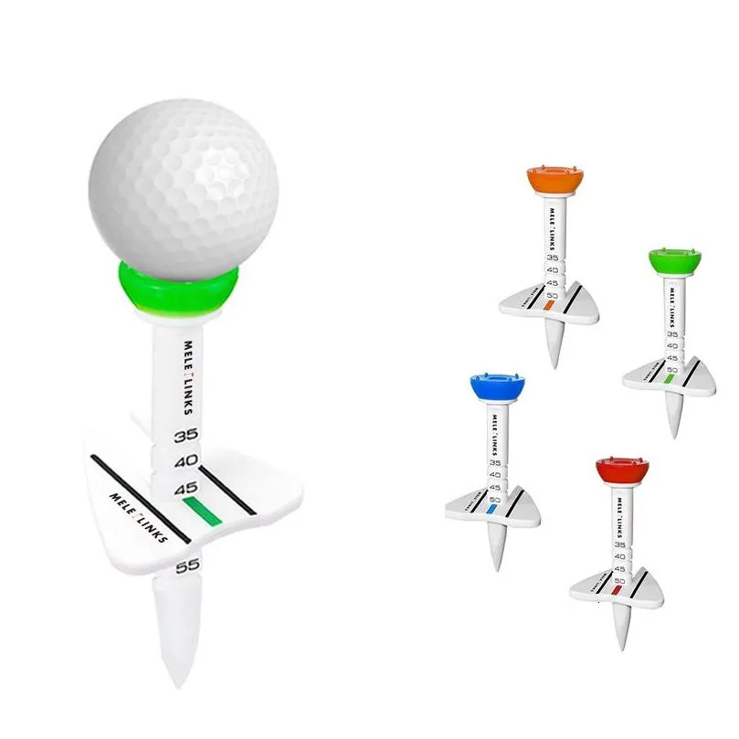 Golf Tees 4Pcs Plastic Double Tee 4 Color Step Down Ball Holder Outdoor Accecories With Package For Golfer Gift Drop Delivery Dhwtl