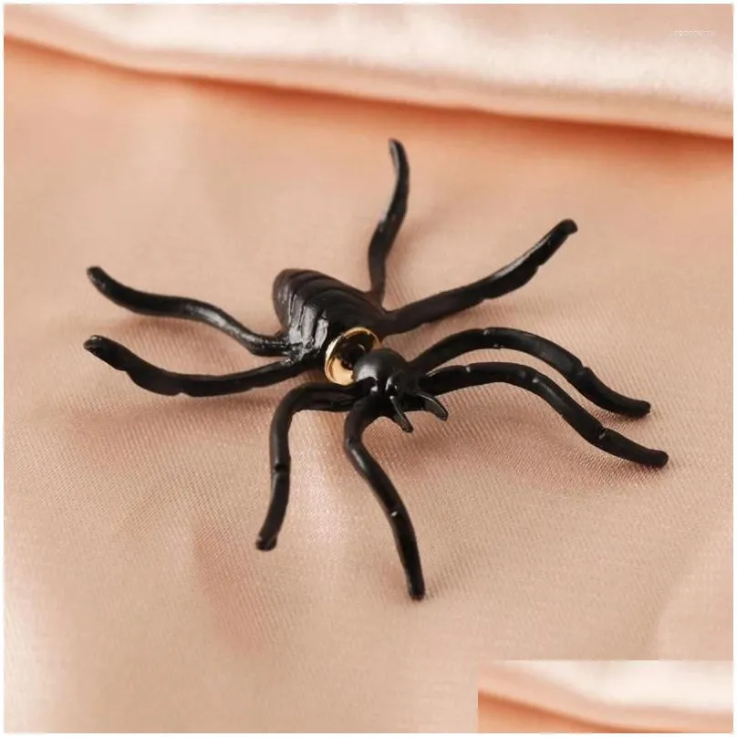 Dangle Earrings Women Stud Earring Big Black Spider Shape Eardrop Jewelry For Party Accesssory Punk Style 3D Creepy Design