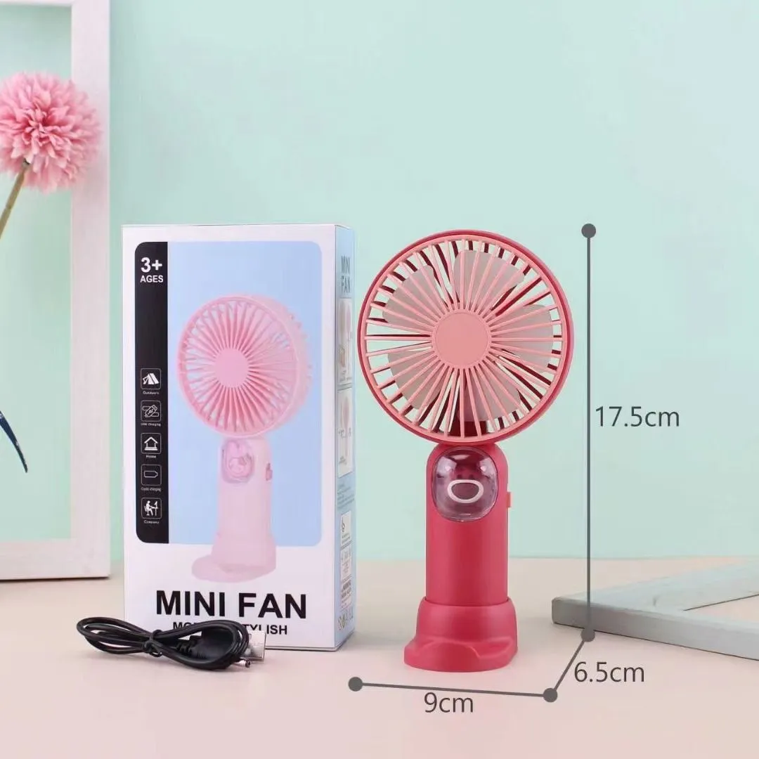 New cartoon Kunomi Melody Handheld desktop fan usb charging backpack Mini fan two speed wind