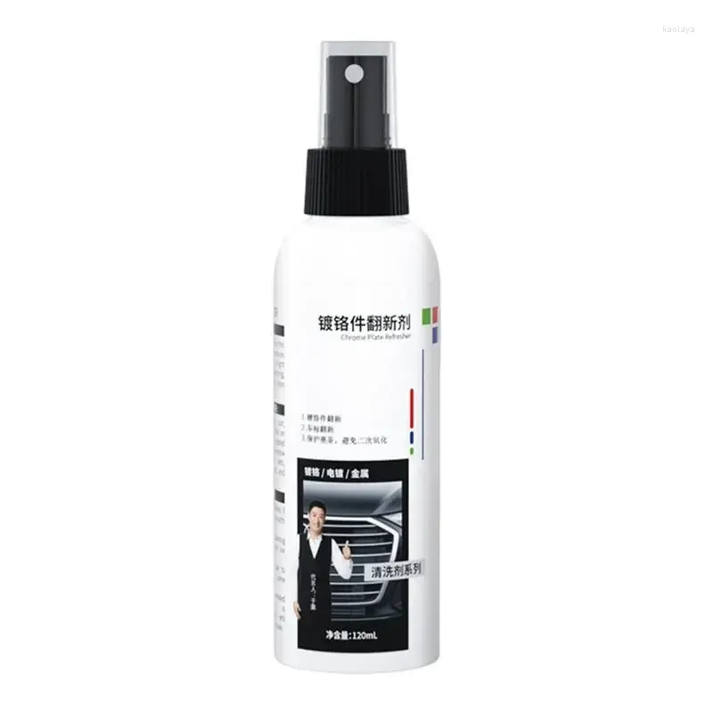 Car Wash Solutions Metal Polish Spray Multi-Purpose Chrome For Electroplating Surfaces Plating Accessories