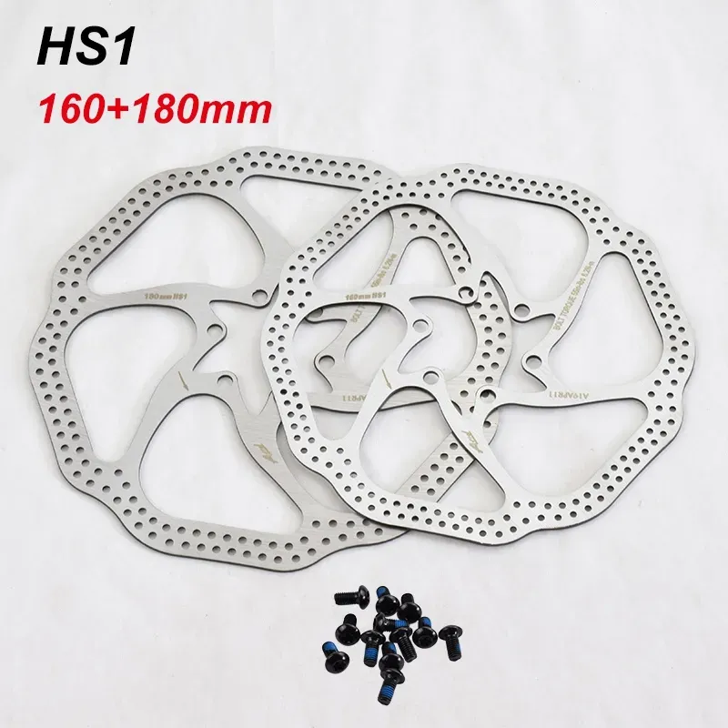 Brakes HS1 Bike Disc Brake Rotor Stainless Steel MTB Mountain Road Bicycle Brakes Rotors 160mm 180mm Oil Disk Plate