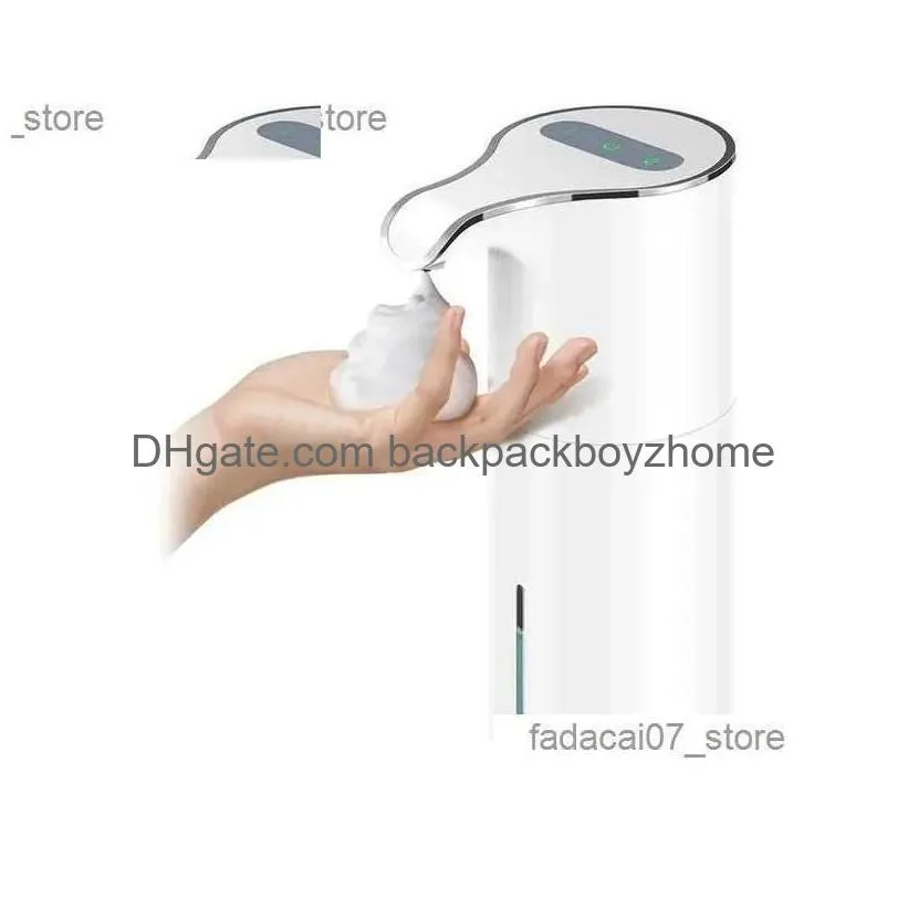 Liquid Soap Dispenser New Mini Matic Touchless Usb Rechargeable Electric Foam Adjustable Waterproof 450 Ml Q240119 Drop Delivery Dhddt