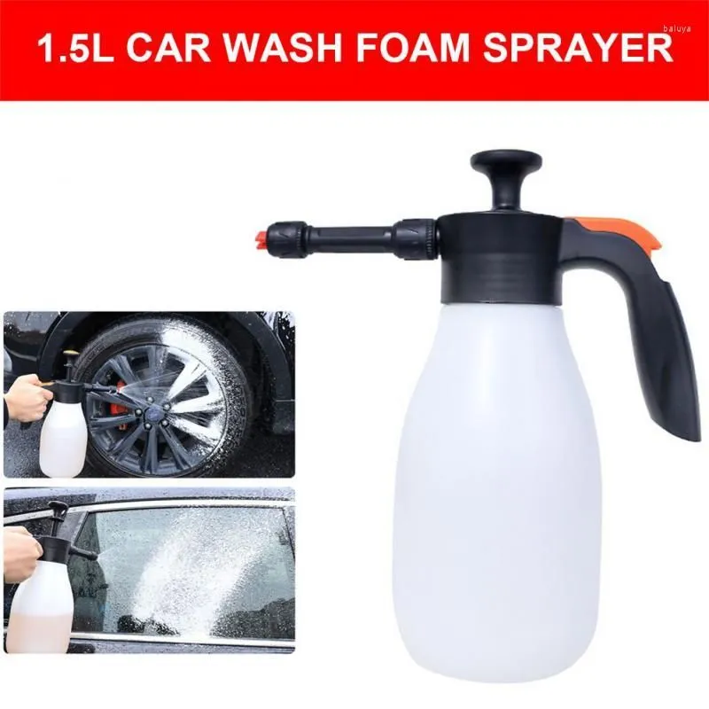 Car Washer 1.5L Wash Watering Can Foam Spray Pot Manual Cleaning Kettle Adjustment Air Pressure Sprayer Foamer Auto Vehicle