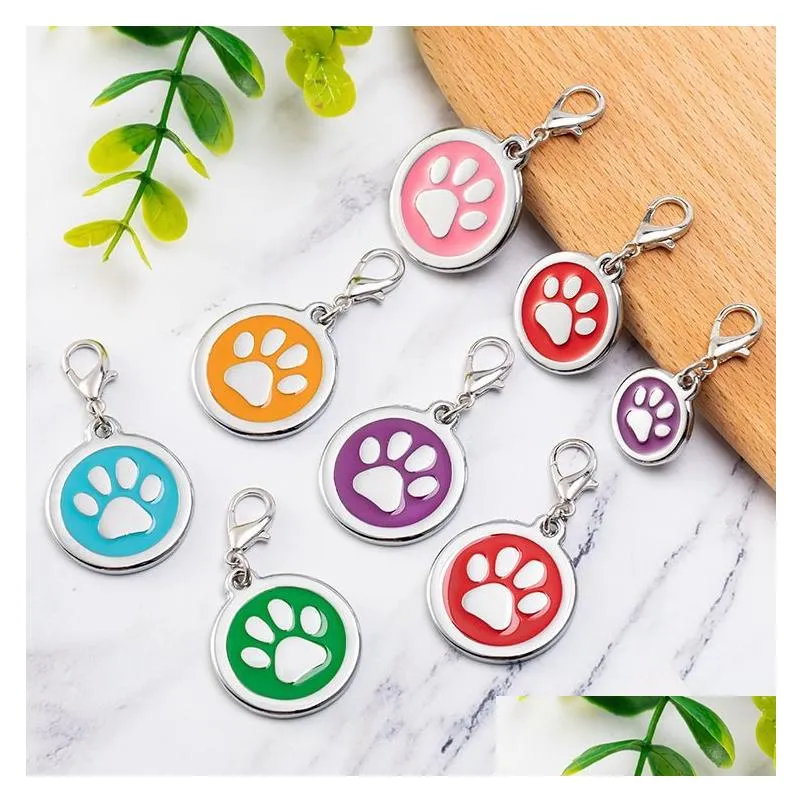 Dog Tag Id Card Customizable Collar Address Tags For Dogs Medal With Engraving Name Kitten Puppy Accessories Personalized Cat Neckla Otxst