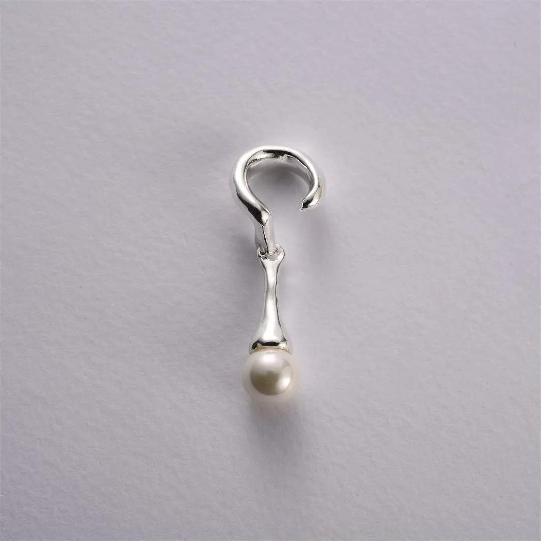 French Fashion Pearl Earrings High Grade 925 Silver Needle Female Minority Design Light Luxury Simple All-Match Jewelry