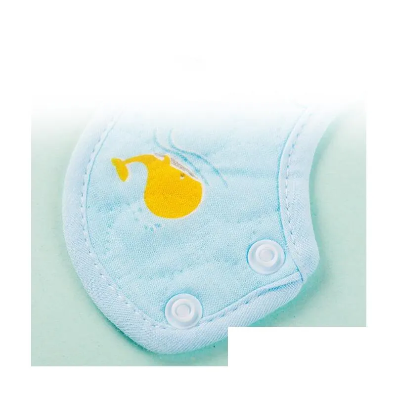 Bibs & Burp Cloths Six-Layer Baby Bib Cotton Gauze Flower Saliva Towel Newborn Boys And Girls Spit Milk Pocket Drop Delivery Baby, Kid Ottah