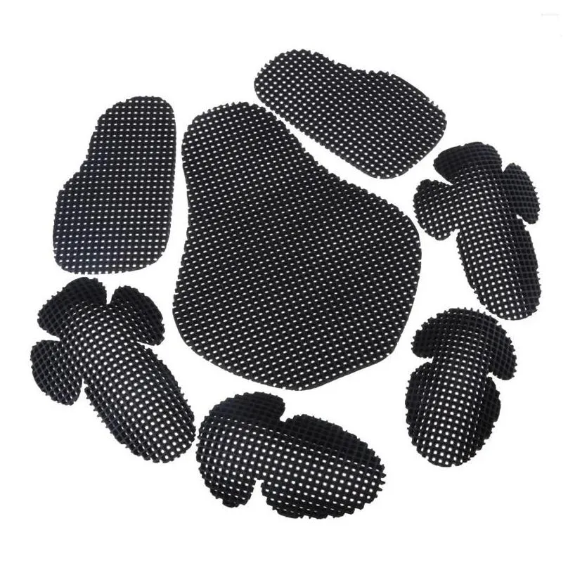 Motorcycle Armor 7 Pieces Black Motorbike Elbow/Back/Shoulder/Chest Protection Guards Body Protectors Racing Armours