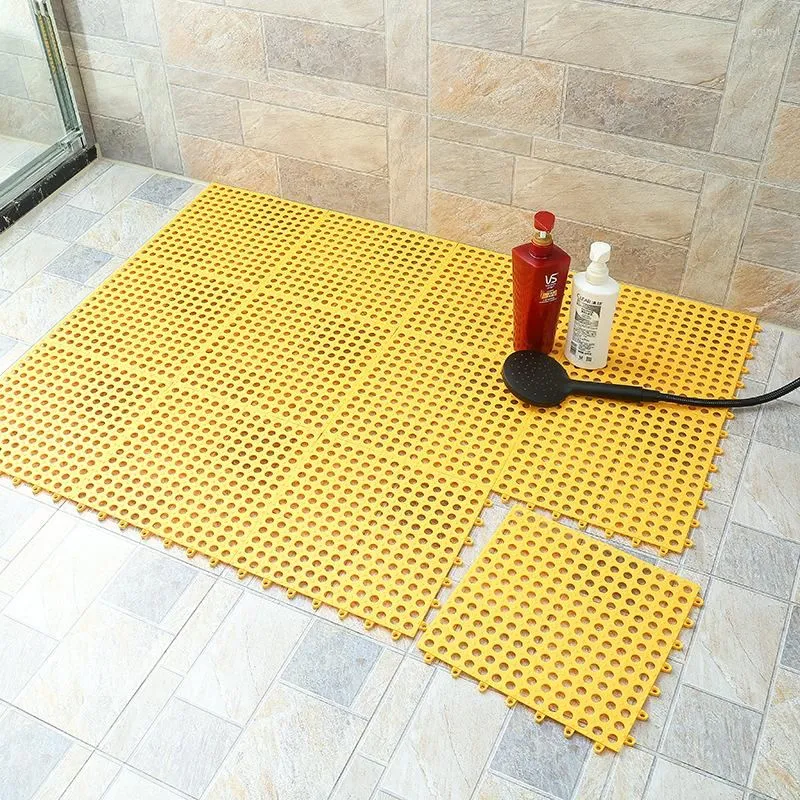 Bath Mats DIY Waterproof Splicing Mat Bathroom Toilet Household Kitchen Non-slip Multi-color Home Decoration Drop