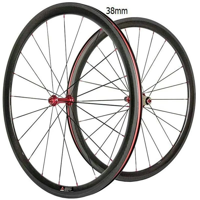 cyling wheels color full carbon bicycle wheels700C clincher/tubular/tubuless cycling wheels 25mm wide v brakes or disc bike wheelset made in