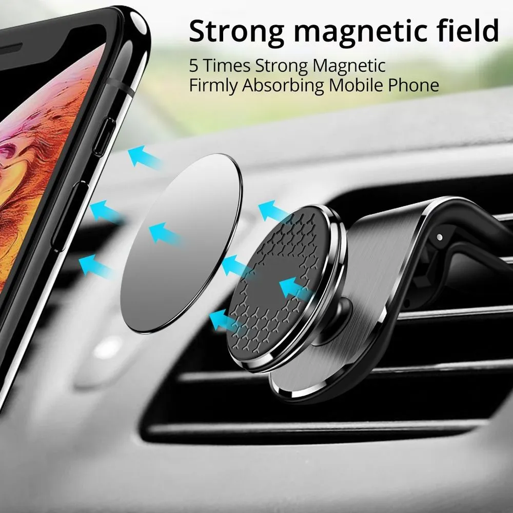 Magnetic Car Phone Holder Air Vent Clip Mount Rotation Cellphone GPS Support for Xiaomi Red Mi  Samsung Phone Stand