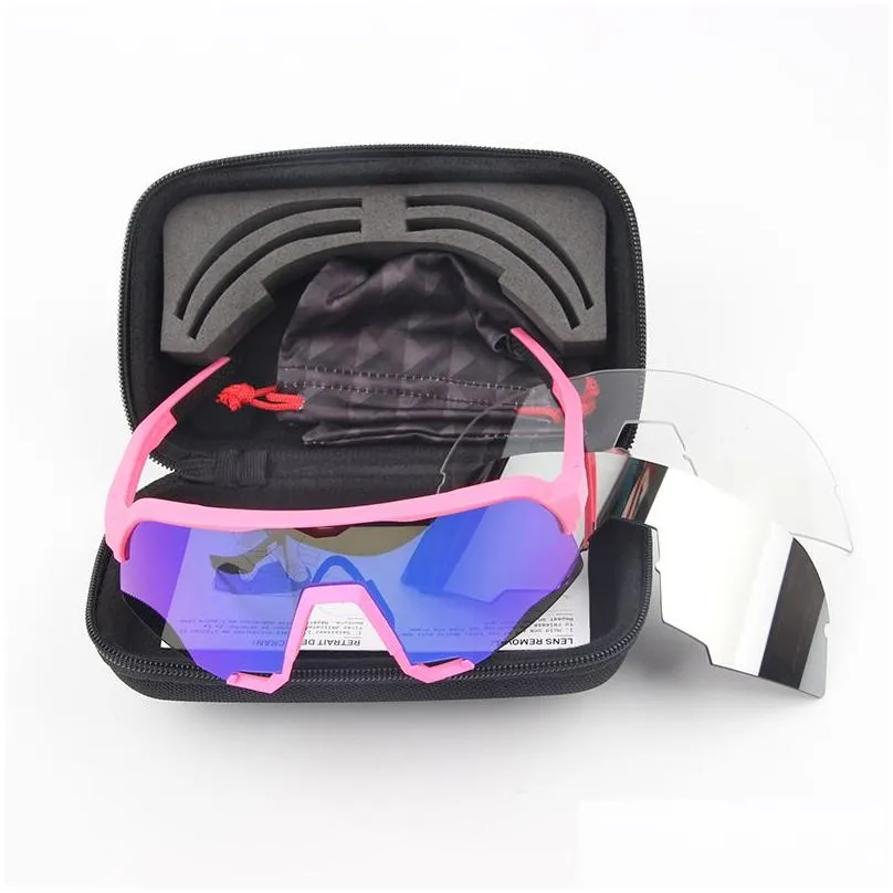 Outdoor Eyewear Unglae 3 100 Percent Port Uv400 Tr90 Cycling Running Finhing 3Len Bike Acceorie 220609 Drop Delivery Sports Outdoors P Dhcrf
