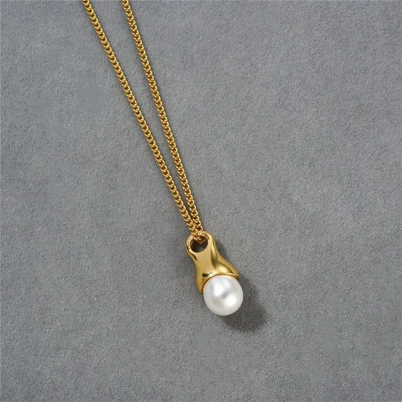 Simple Personality Full Pearl Pendant Collar Chain New INS Style Elegant Delicate Fashion Necklace Women`s Gift