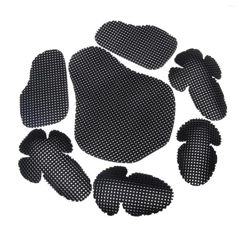 Motorcycle Armor 7 Pieces Black Motorbike Elbow/Back/Shoulder/Chest Protection Guards Body Protectors Racing Armours