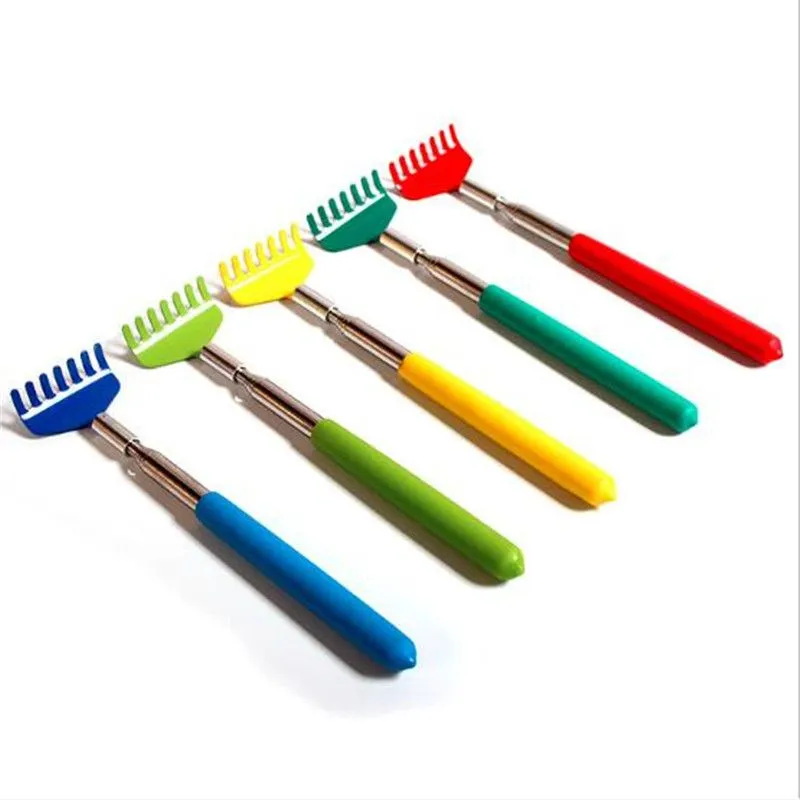 300pcs 5 Colors 20-68cm Stainless Steel Back Scratcher Claw Telescopic Retractable Back Scratcher Extendible Body Massager Hackle Itch