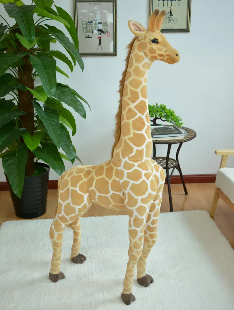 Creative Simulation Giraffe Plush Toy Cartoon Deer Plush Doll