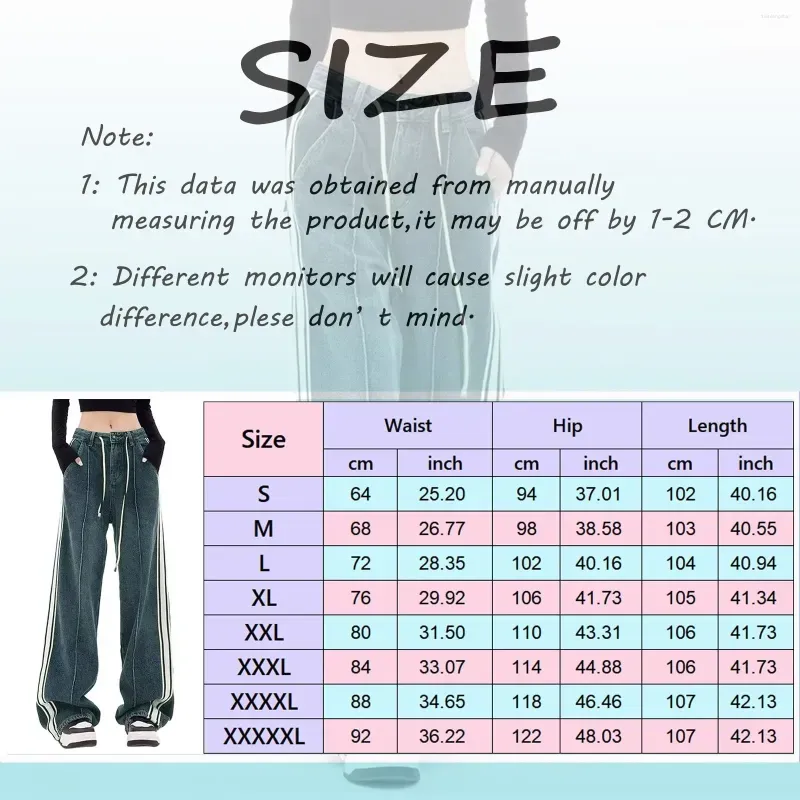 Women`s Jeans Women Baggy Straight Trousers Female Y2K High Waist Loose Wide Leg Streetwear Korean Fashion Denim Pants Pantalones
