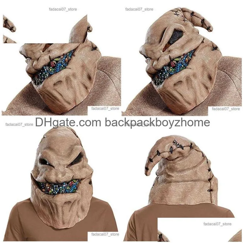 Other Event & Party Supplies The Nightmare Before Christmas Oogie Boogie Cosplay Mask Costume Latex Helmet Halloween Carnival Drop Del Dhwot