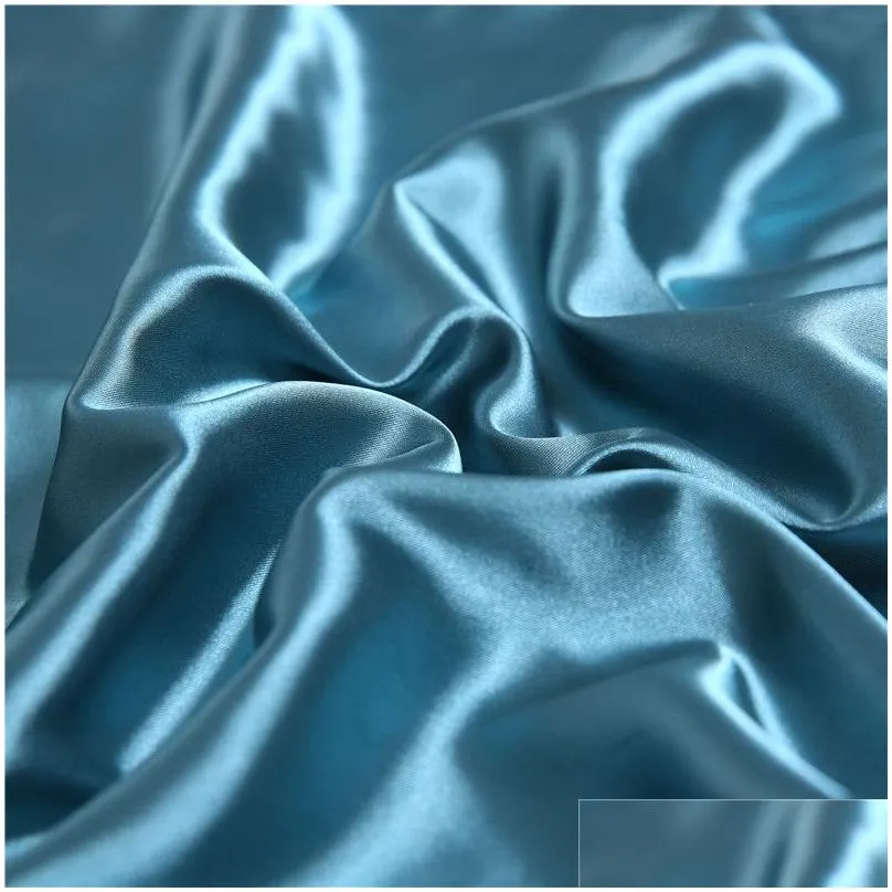 Pillow Case Imitation Silk Fabric Satin Hair Beauty Comfortable Home Decor Bedding Supplies Drop Delivery Garden Textiles Oteep