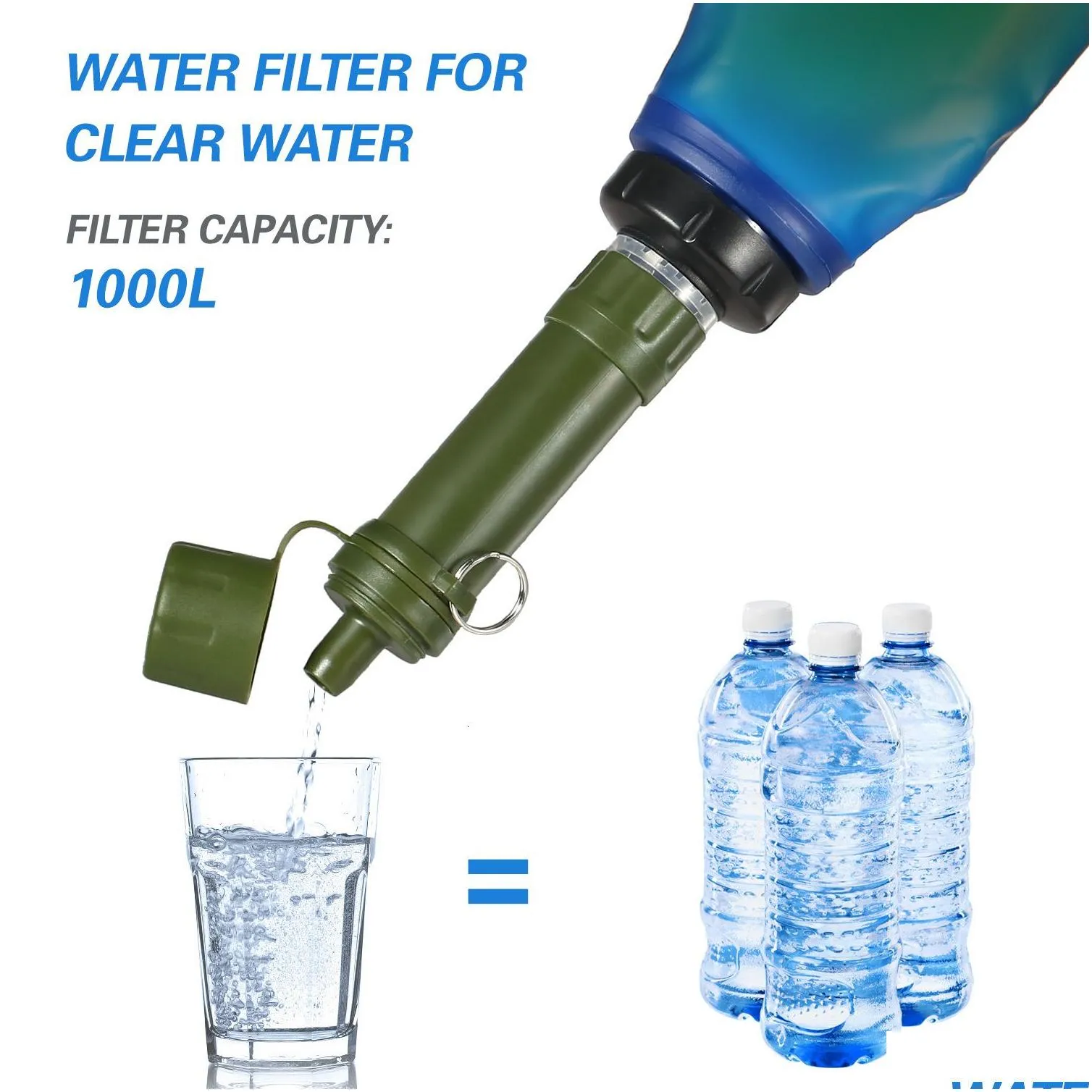 Outdoor Bags Water Filter St Filtration System Purifier For Emergency Preparedness Cam Traveling Backpacking 230505 Drop Delivery Dhgwl