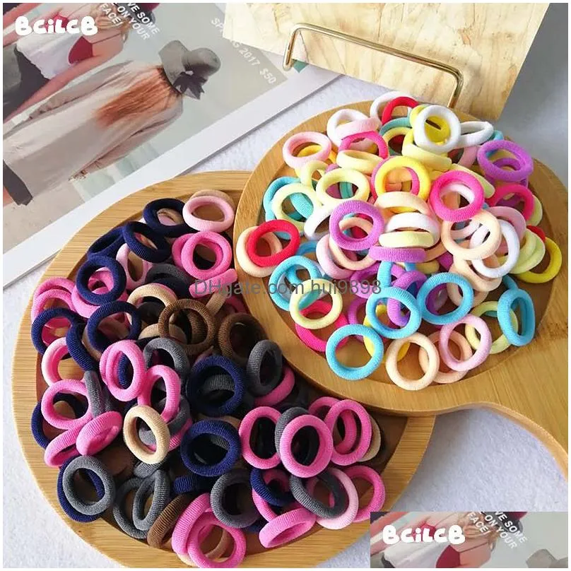 Hair Accessories Kid Small Bands Baby Girl Children Headbands Colorf Elastic Tie Nylon Scrunchie Rope Drop Delivery Kids Maternity Dhg1S