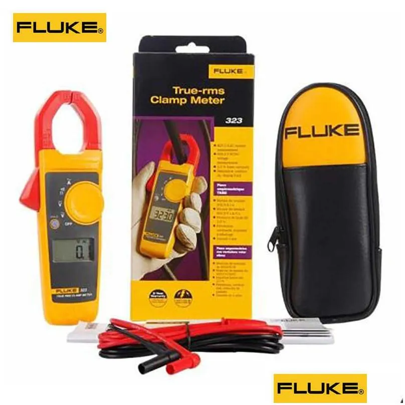 Clamp Meters Wholesale Fluke 325 True Rms Meter Ac Dc Amperimetric Professional Voltmeter Digital Ammeter Pliers Electrician Current Otyte