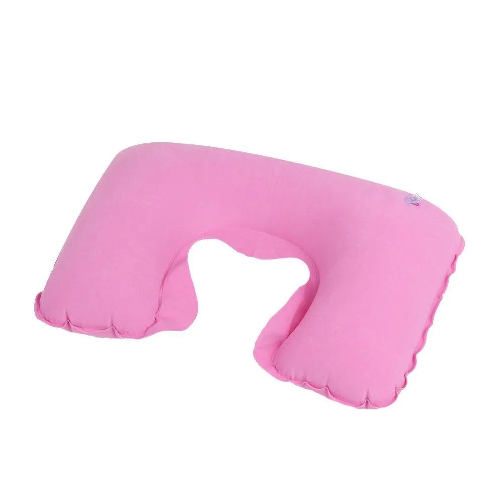 1 Pcs Universal Car Soft Inflatable Travel Pillow New Portable Neck Rest U-Shaped Neck Rest Air Cushion Wholesale