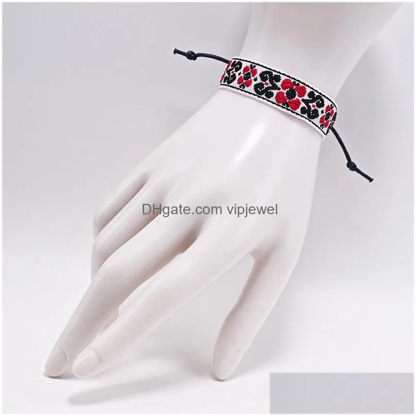 weave rope friendship charm bracelets for woman men cotton handmade bracelet ethnic jewelry gifts