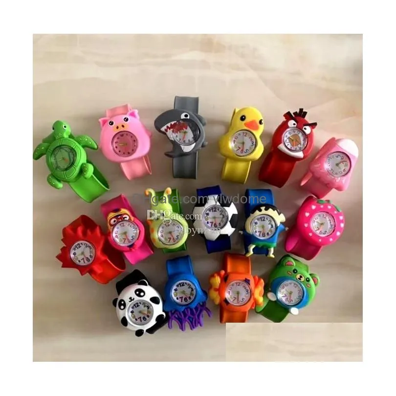 Children`S Watches Cute Kids For Girl Boy Cartoon Brid Slap Baby Wrist Watch Sile Jelly Children Sports Promotional Gift Drop Delivery Dhuwy