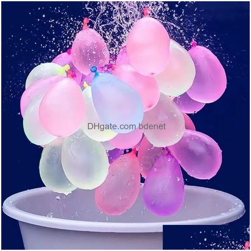 Party Decoration 500Pcs/Set Latex Water Balloon Waters War Game Bombs Balloons Kids Summer Outdoor Beach Toy Festival Globo De Agua Dr Dhwxy