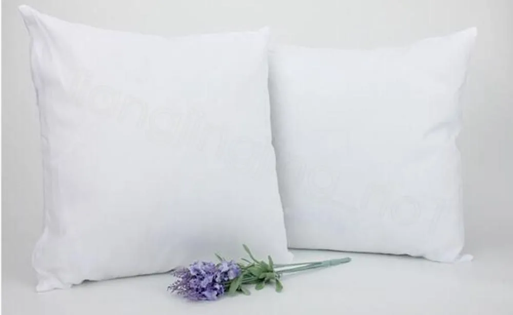 Wholesale White Sublimation Pillow Case Hot Heat Printing Blank Pillow Covers Without Insert Bolster 40X40CM 45*45cm DIY Plillow