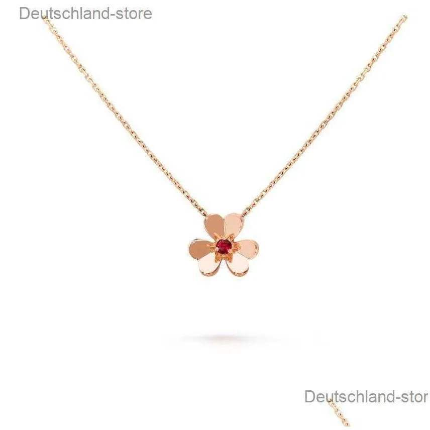 Pendant Necklaces frivole pendant necklace 3 leaf clover Multiple specifications styles gold rose silver crystal diamond mini small