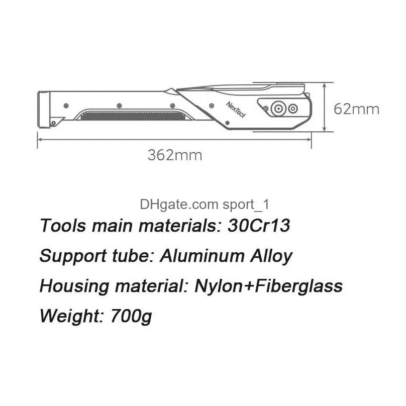 bijl edc hand tool 6in1 multifunctional folding shovel hoe hammer axe saw and knife for camping garden tools survive aluminum alloy