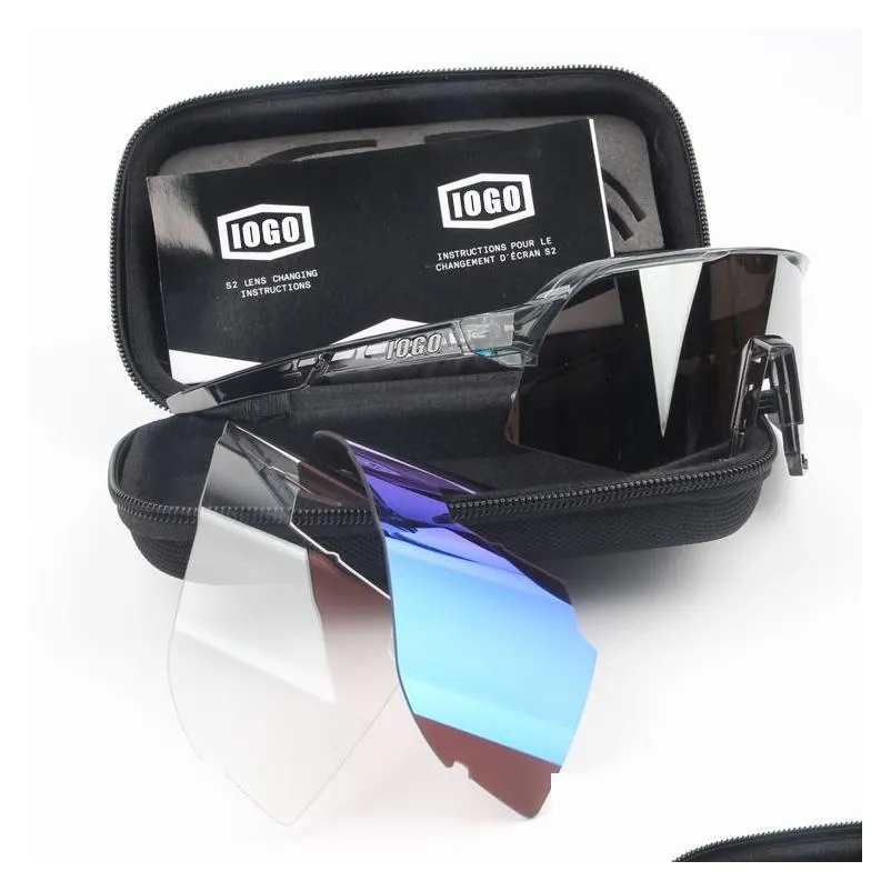 Outdoor Eyewear Unglae 3 100 Percent Port Uv400 Tr90 Cycling Running Finhing 3Len Bike Acceorie 220609 Drop Delivery Sports Outdoors P Dhcrf