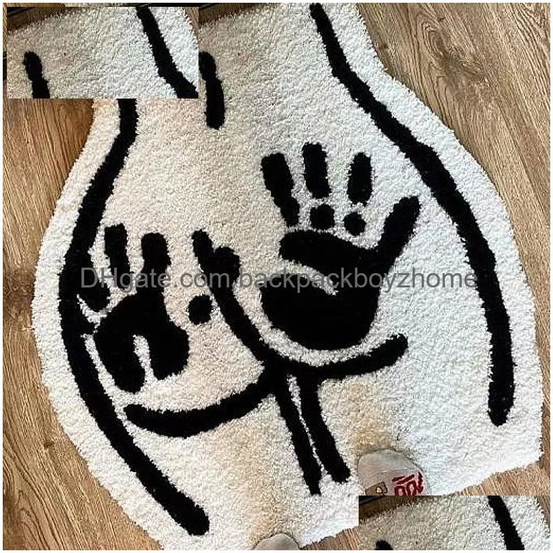 Carpet Ass Butt Soft Tufted Rug For Bathroom Nonslip Absorb Water P Handmade Floormat Bedroom Kitchen Toilet 230711 Drop Delivery Dhrlt