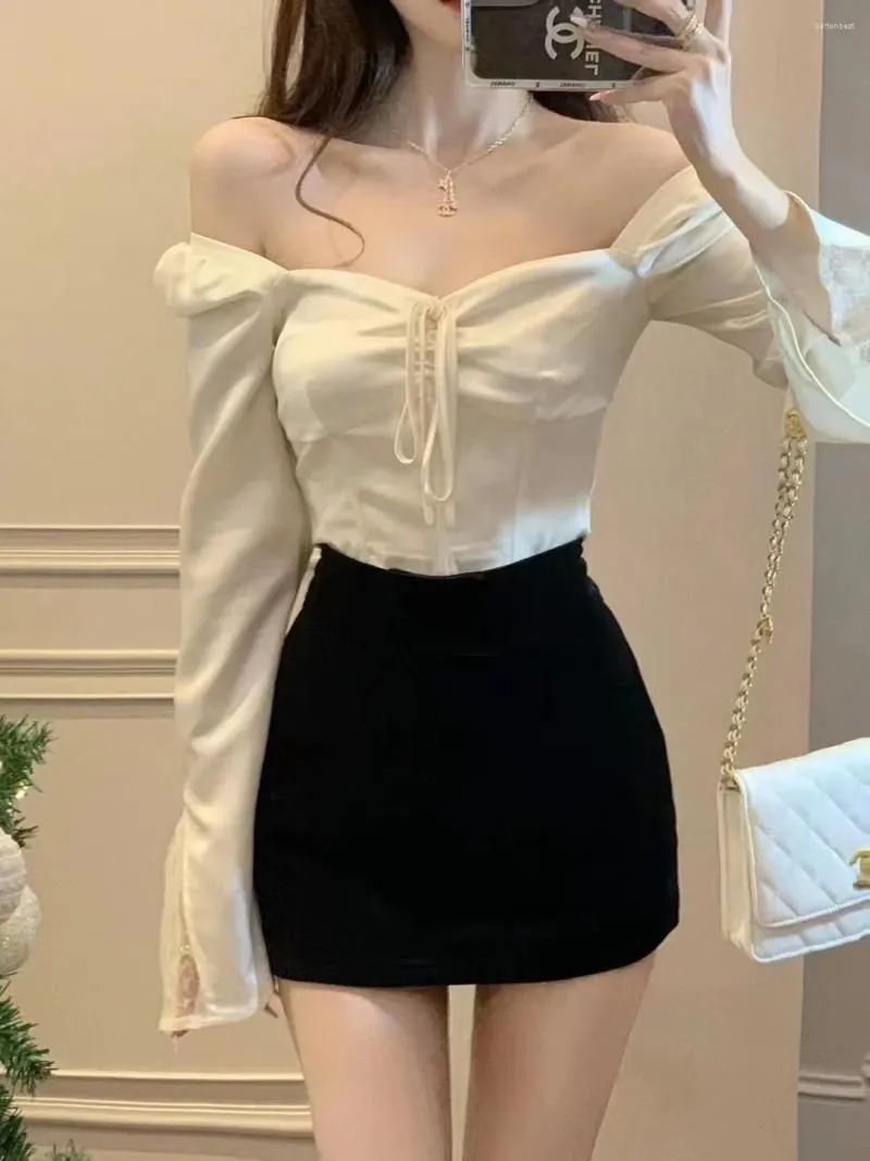 Work Dresses Spring Sweet And Spicy Small Wear White Shirt Package Hip Short Skirt Light Mature Senior Sense Of Two-piece Suit Female