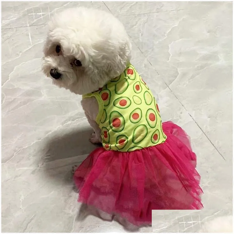 Dog Apparel Dresses For Small Dogs Cute Girl Female Dress Mommy Puppy Shirt Skirt Doggie Pet Summer Clothes And Cats 12 Color Wholes Otpmb