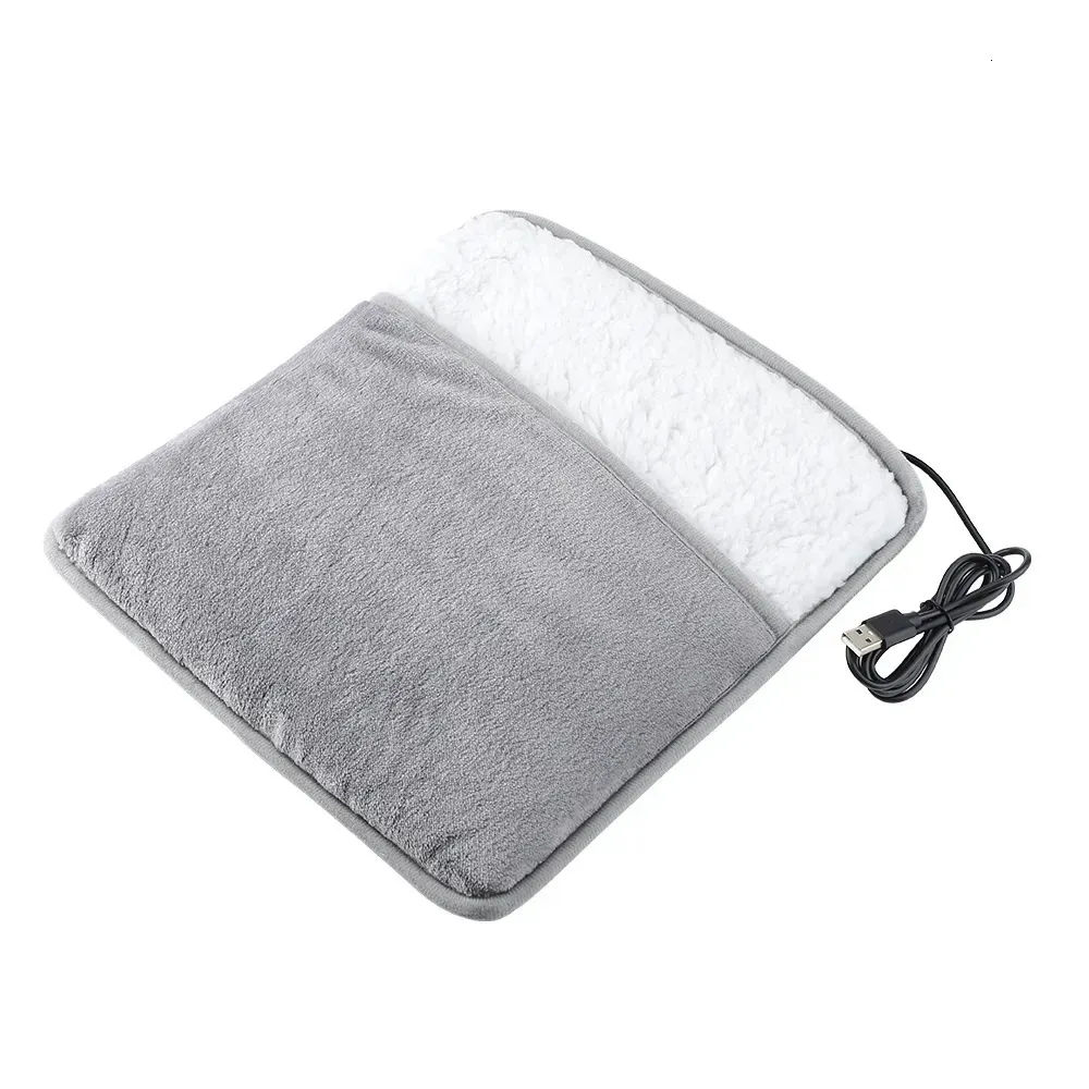 Electric Blanket Portable Flannel Foot Warmer Electric Heated Foot Fast Heating Pad Blanket Sheet Mat Washable Household for Men and Women Heater