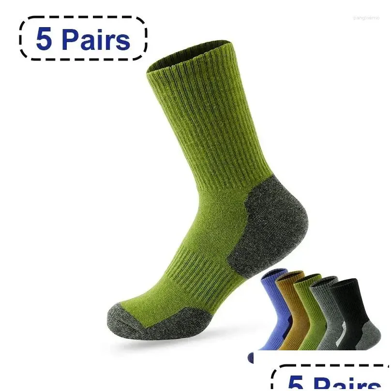 Men`S Socks Mens Autumn 38-43 And Color Quality Casual Matching Spring High Sports Thick Eu Breathable Warm 2024 5 Drop Delivery Appa Otk2M